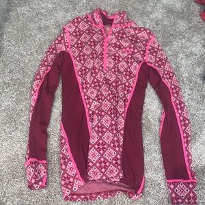 Long-sleeve athletic top.